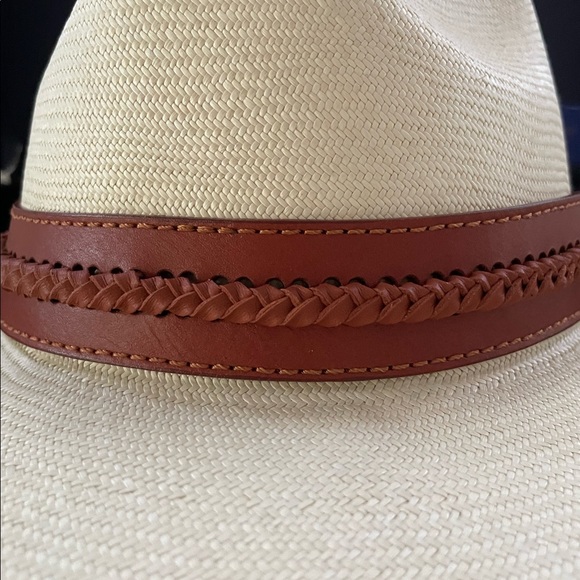 Fedora Fine Panama Hat Handwoven size S, with leather - Picture 7 of 12